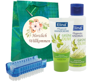 Willkommens-Geschenkset für Heimbewohner, Seite 1 - Set 1 Willkommens-Geschenkset für Heimbewohner in der Pflegeeinrichtung - Medifeel Fachversand